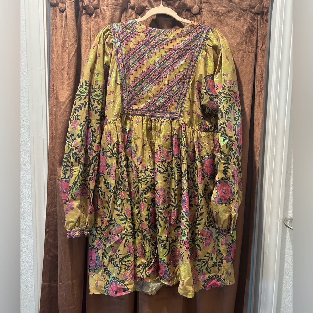 Free People Magic Moments Metallic Mini Dress - Picture 8 of 8